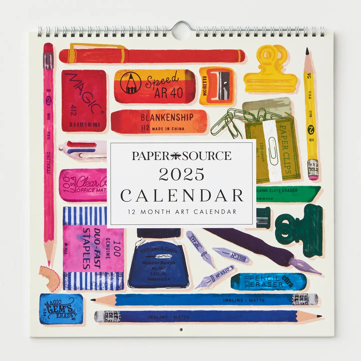 2025 Art Grid Wall Calendar