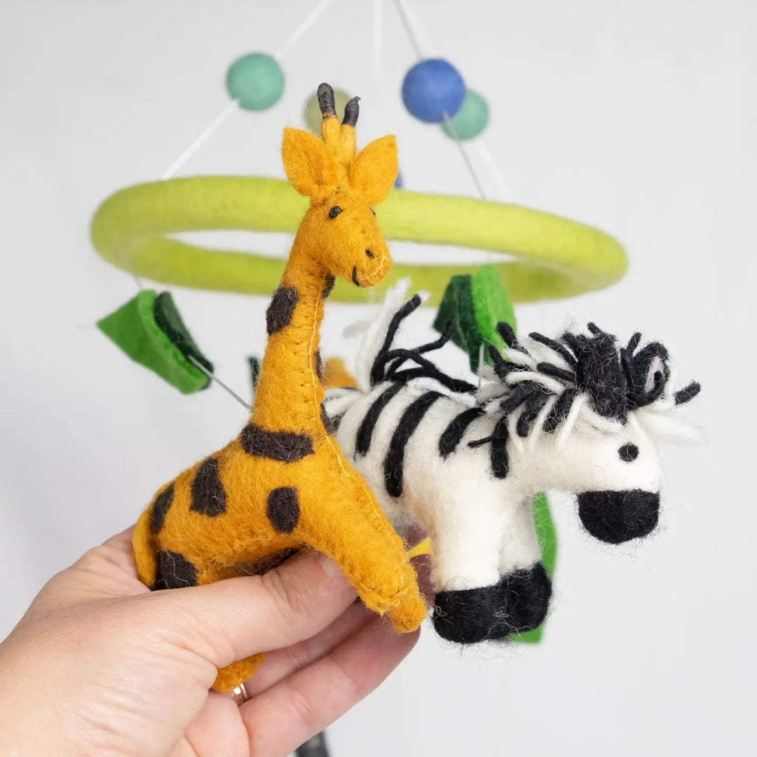 Jungle Animal Felt Mobile