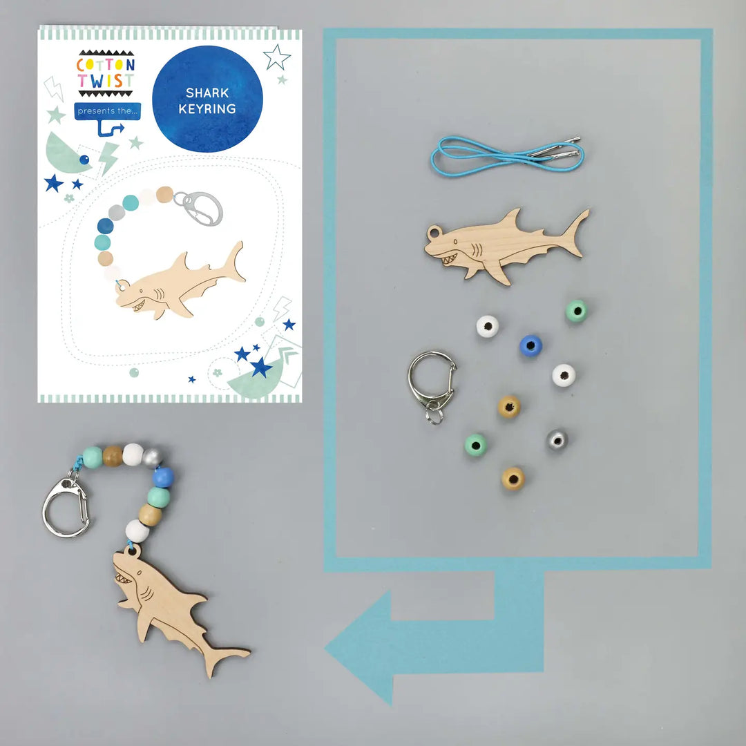 Make Your Own Shark Key Ring Kit