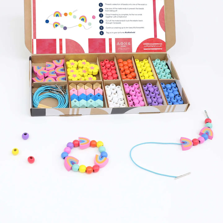 Rainbow and Flower Bracelet Making Kit