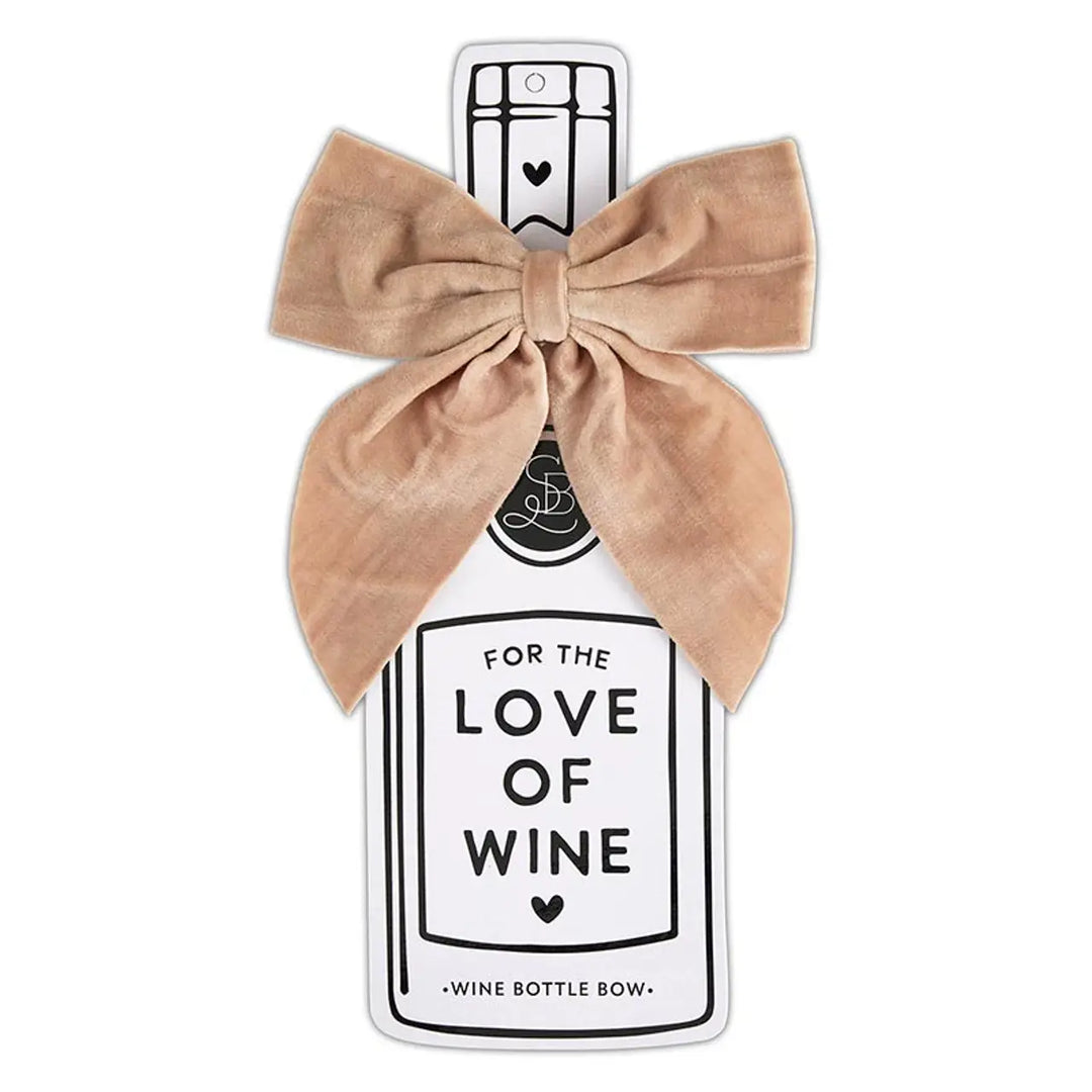 Velvet Wine Bottle Bow