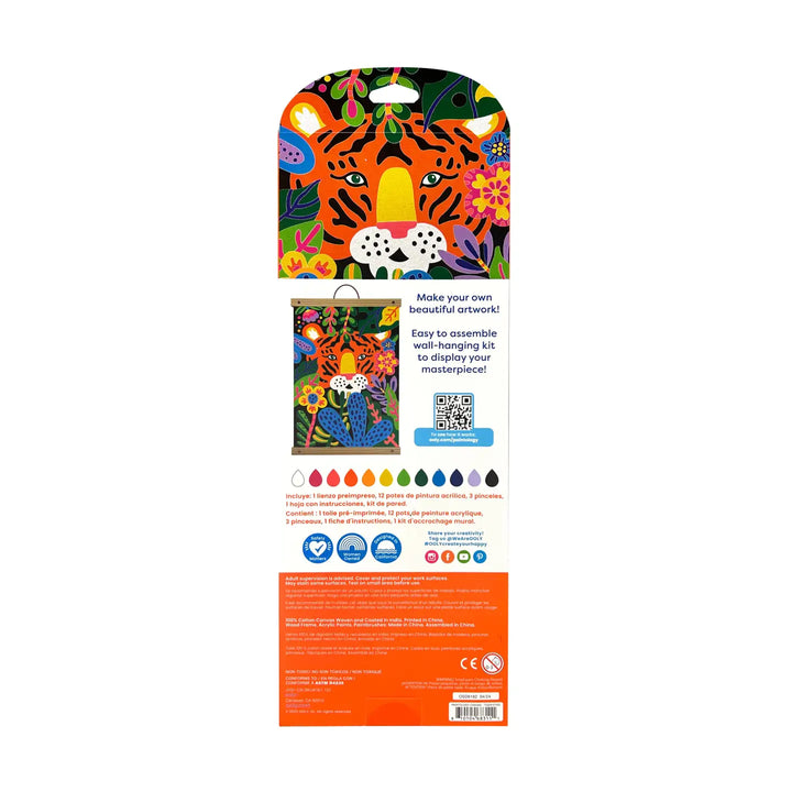 Paintology Paint By Number Canvas Kit - Tiger Eyes