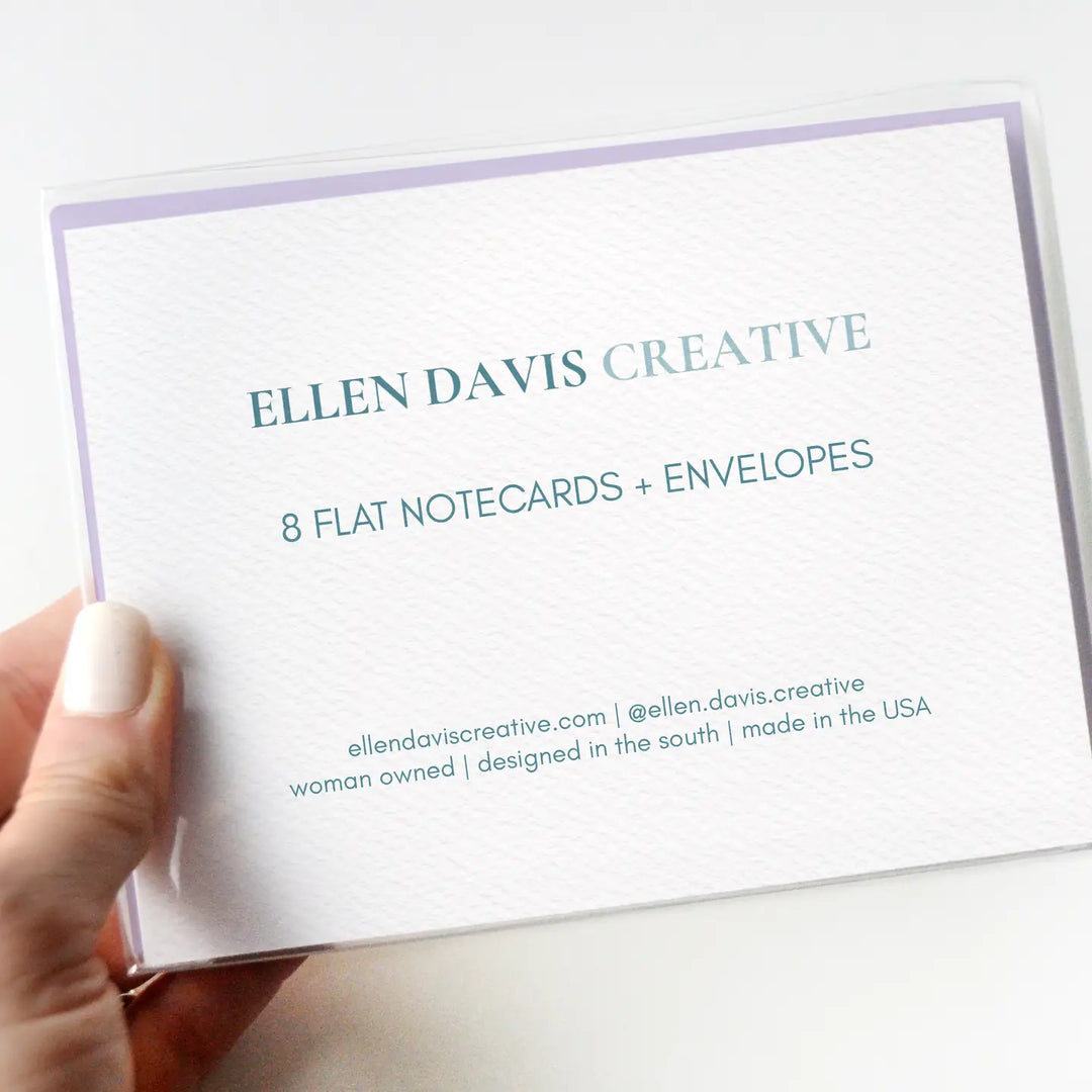 Wavy Lavender Notecards (Set of 8)