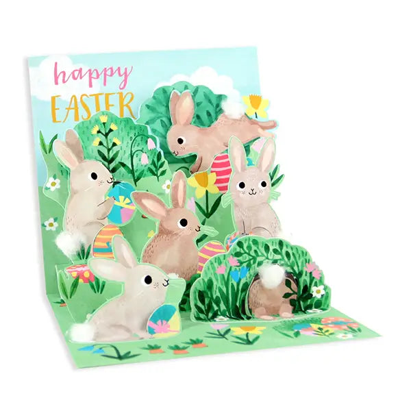 Bunnies Everywhere Treasures Pop-up Card