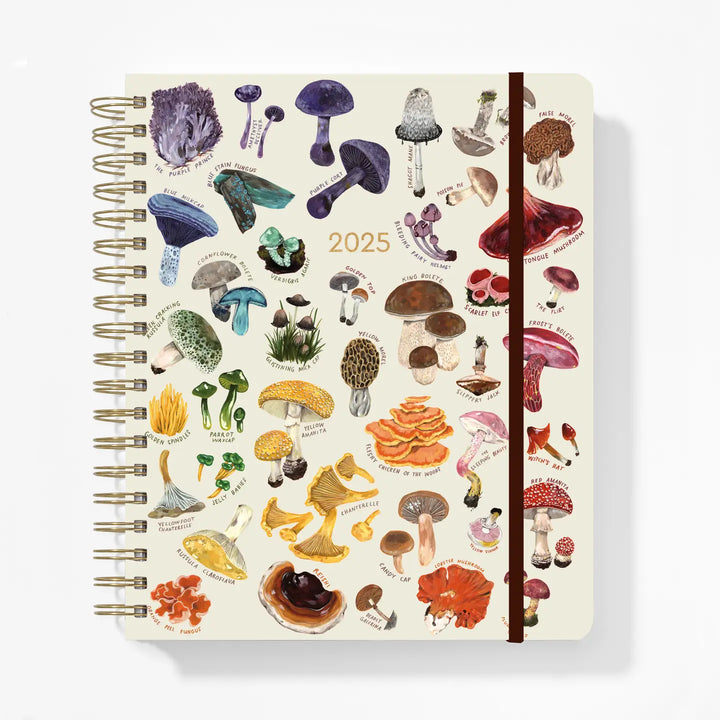 2025 Mushrooms High Note Deluxe Hardcover Planner (August 2024-December 2025)