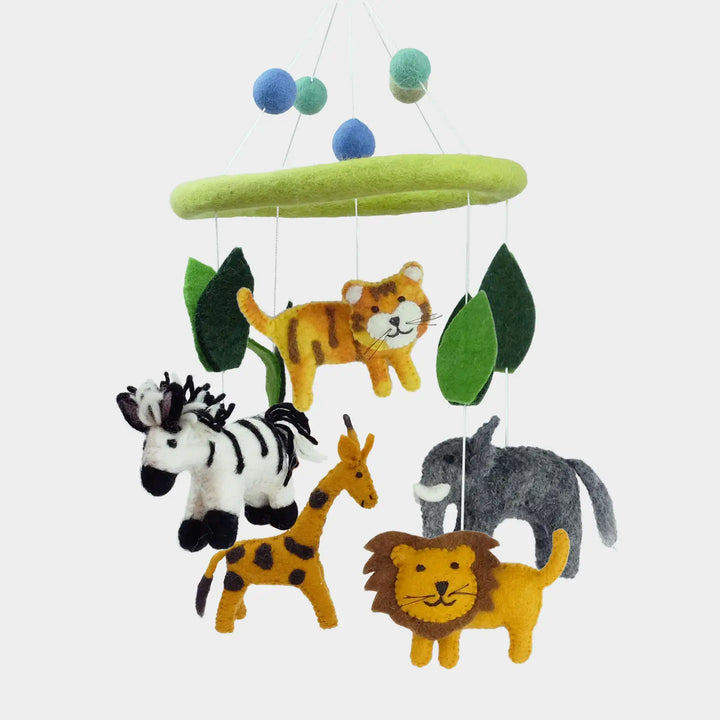 Jungle Animal Felt Mobile