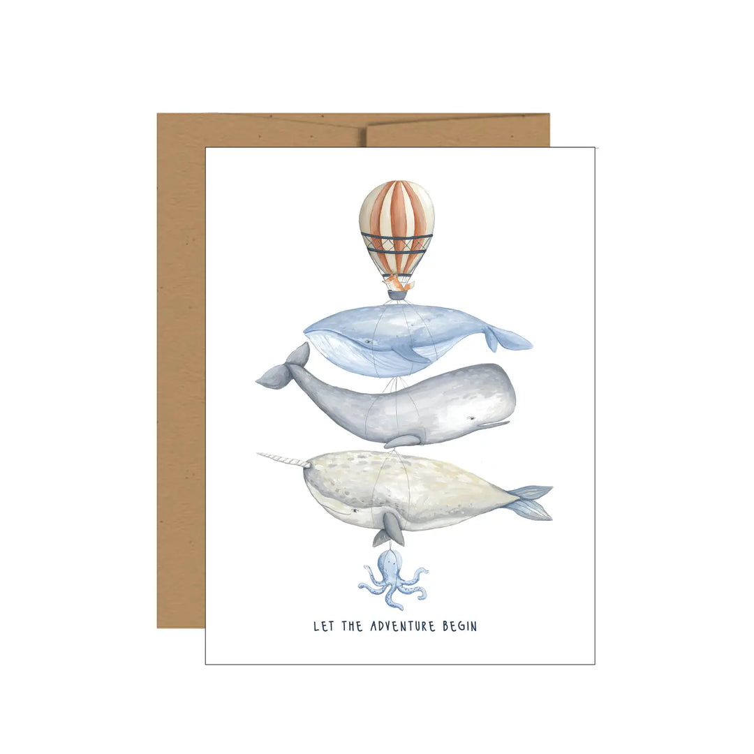 Whale Adventure Birthday Card