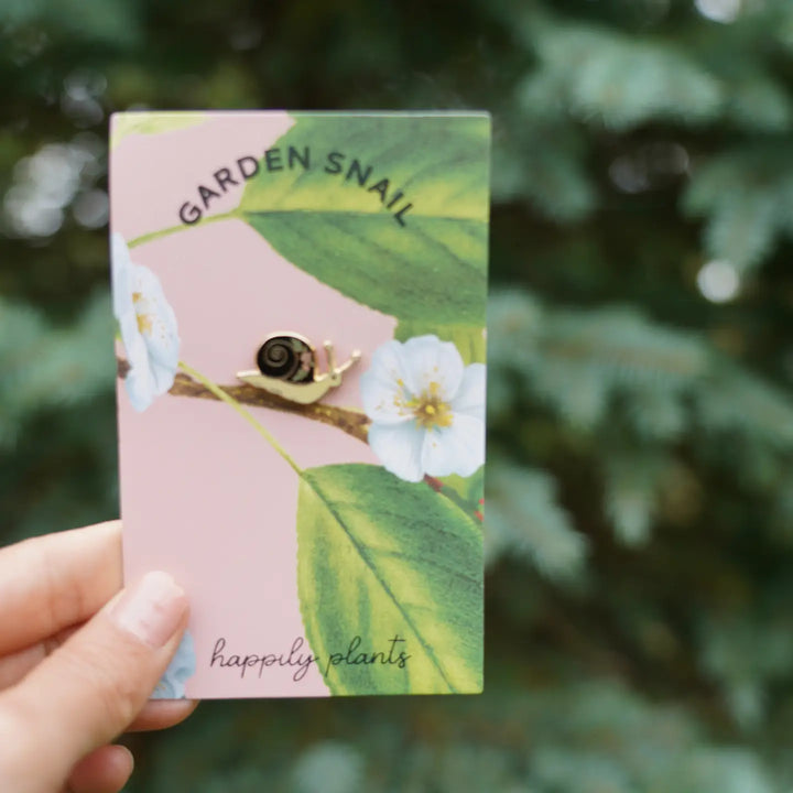 Garden Snail Enamel Pin