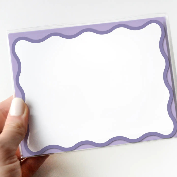 Wavy Lavender Notecards (Set of 8)