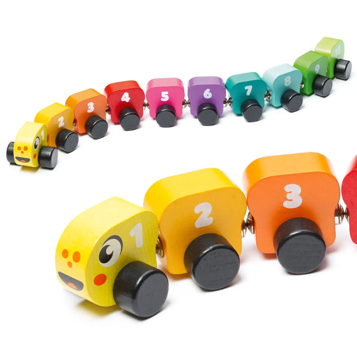 Wooden Toy Rainbow Caterpillar