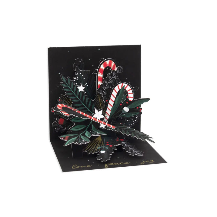 Candy Cane Bouquet Trinkets Pop-up Card