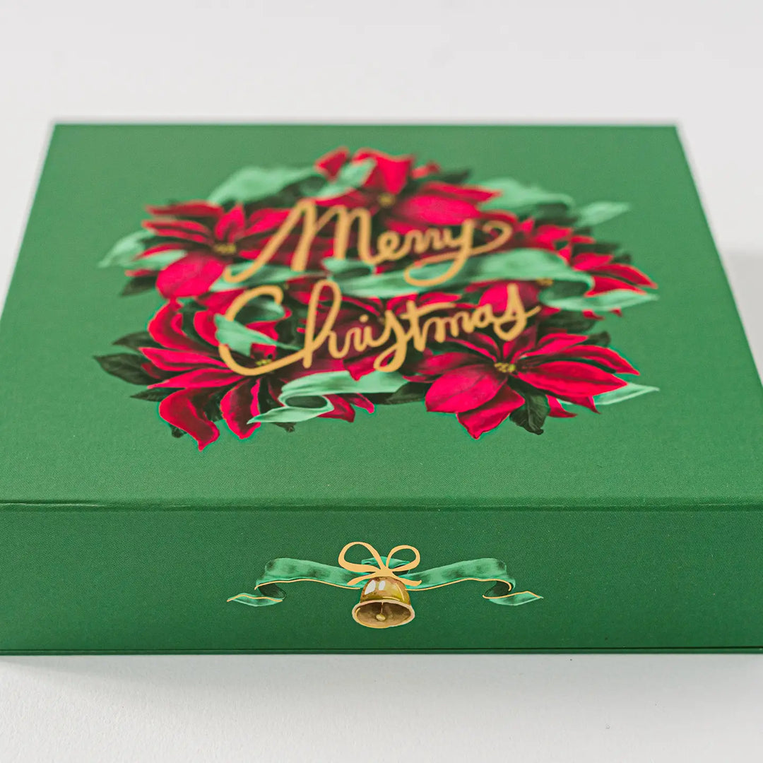 Christmas Poinsettias Luxury Stationery Set