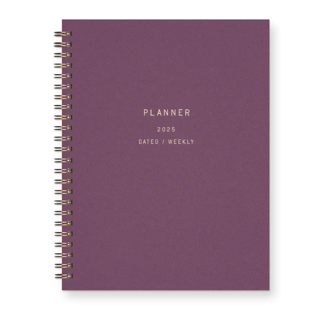 2025 Standard Type Dated Weekly Planner