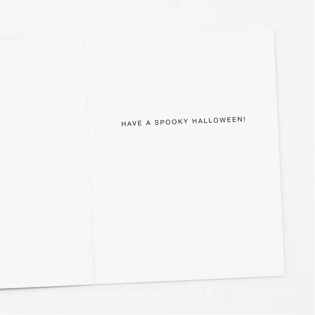 Spider and Ghost Halloween Card