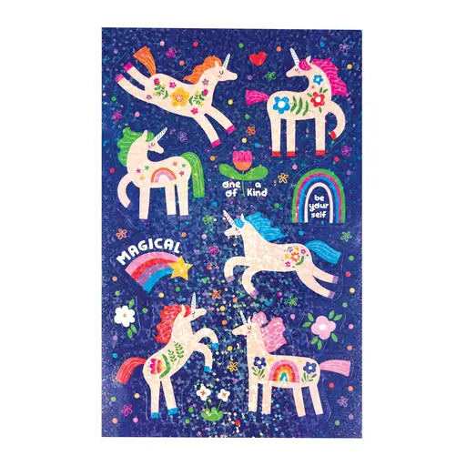 Stickiville Magical Unicorns Holographic Glitter Stickers