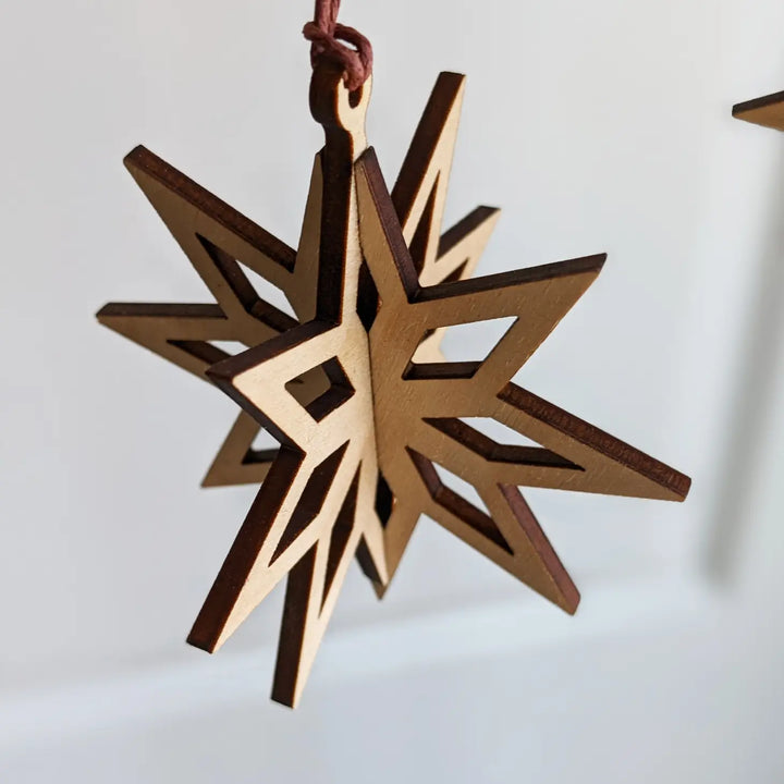 Wood Star Ornaments