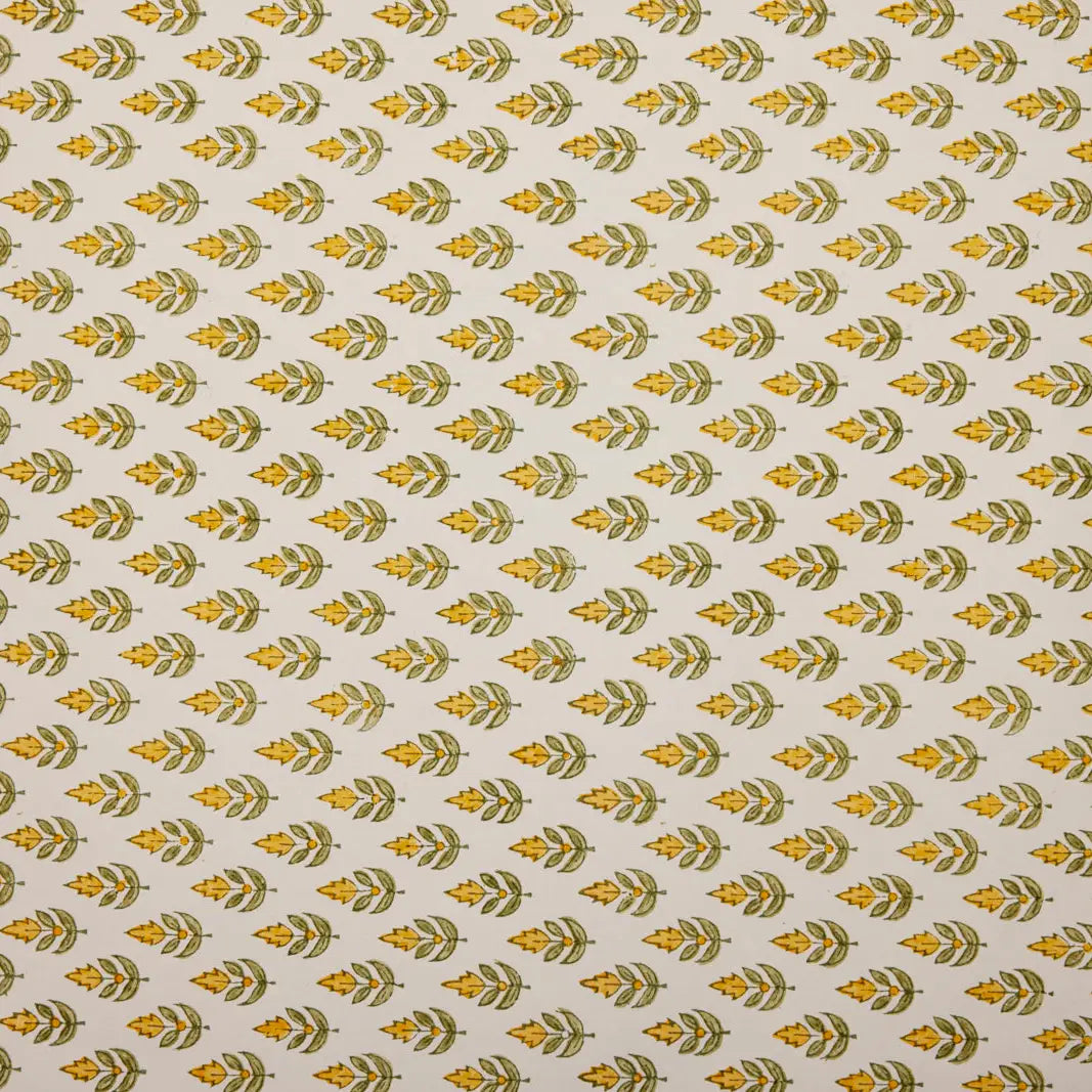 Hand Block Printed Gift Wrap Sheets - Buti Sunshine (Roll)