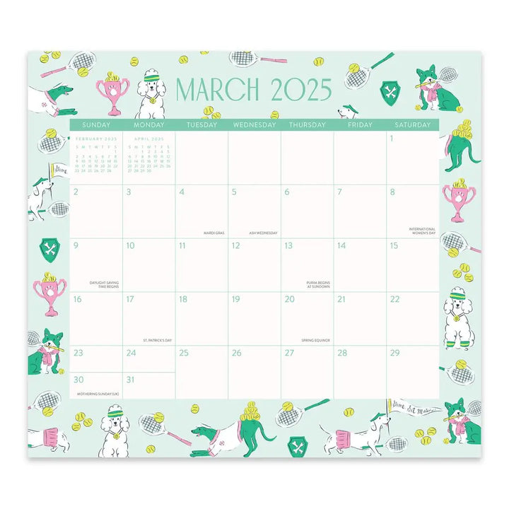 2025 Dog Days Magnetic Monthly Pad (Aug 2024 - Dec 2025)