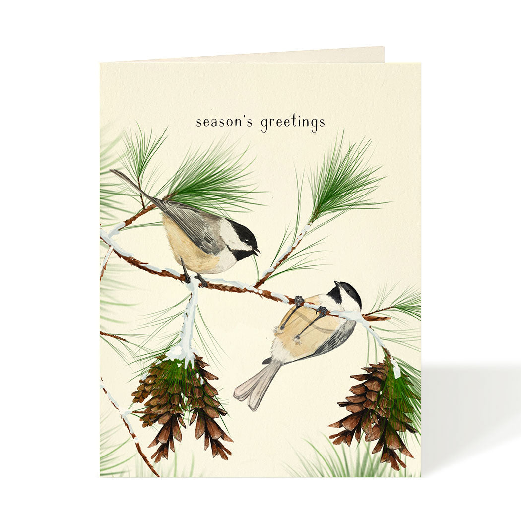 Chickadees Boxed Christmas Cards (Set of 8)