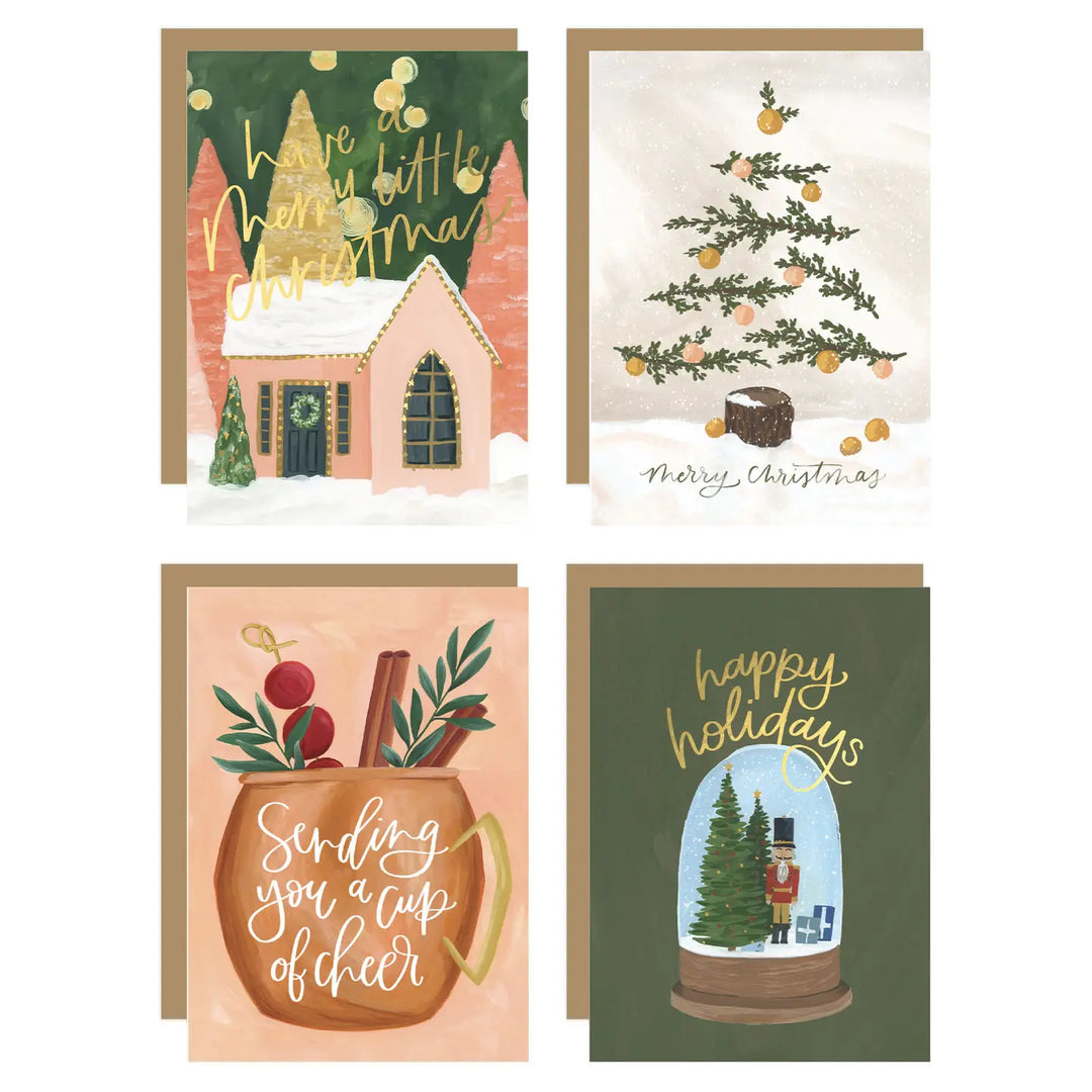 Christmas Cottage Greeting Card Boxed Set (Set of 20)