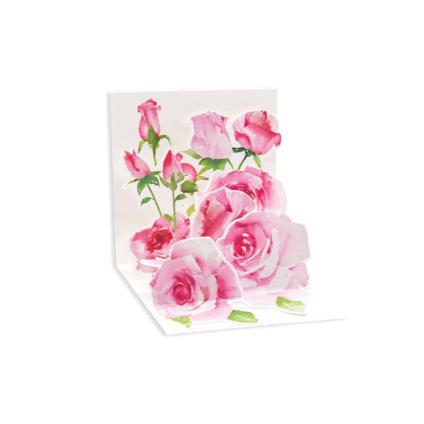 Pink Roses Trinkets Pop-up Card