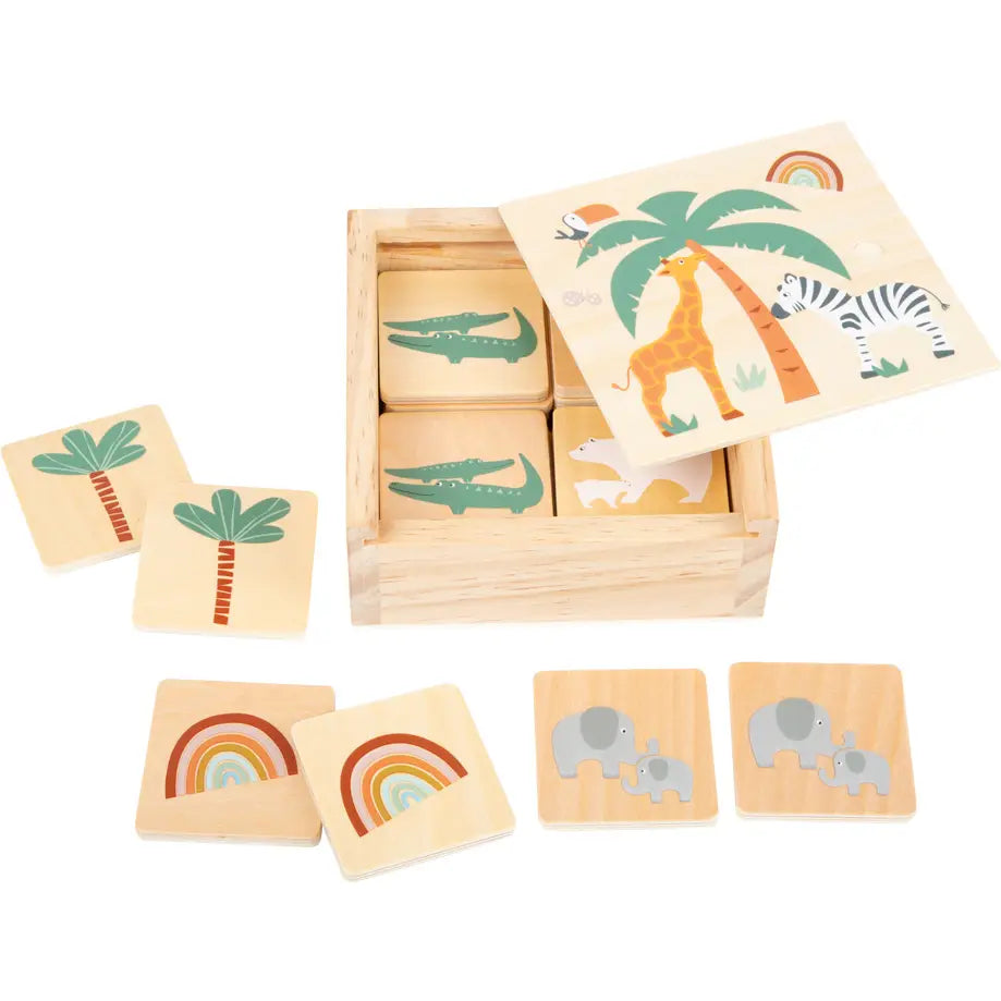 Wooden Safari Themed Memory Game