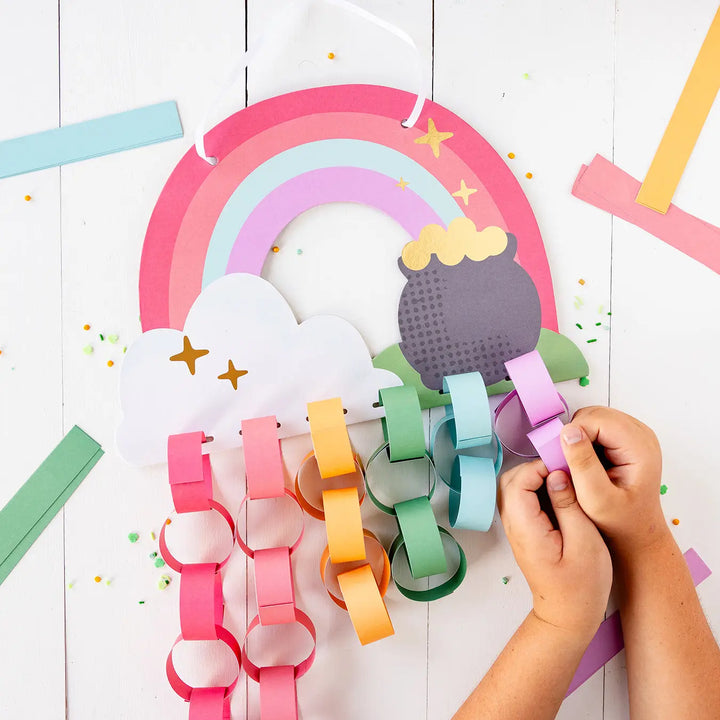 Rainbow Paper Chain Project