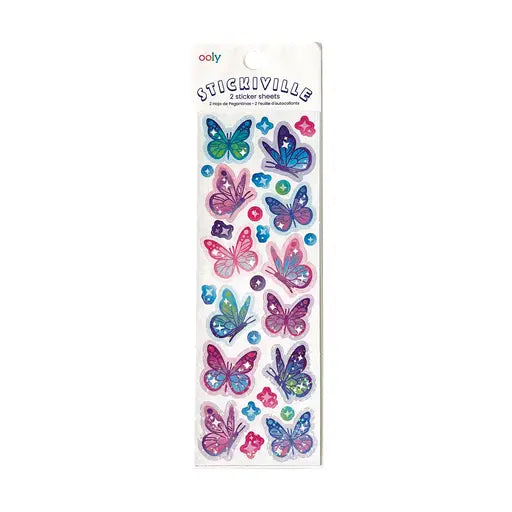 Stickiville Butterflies Holographic Stickers