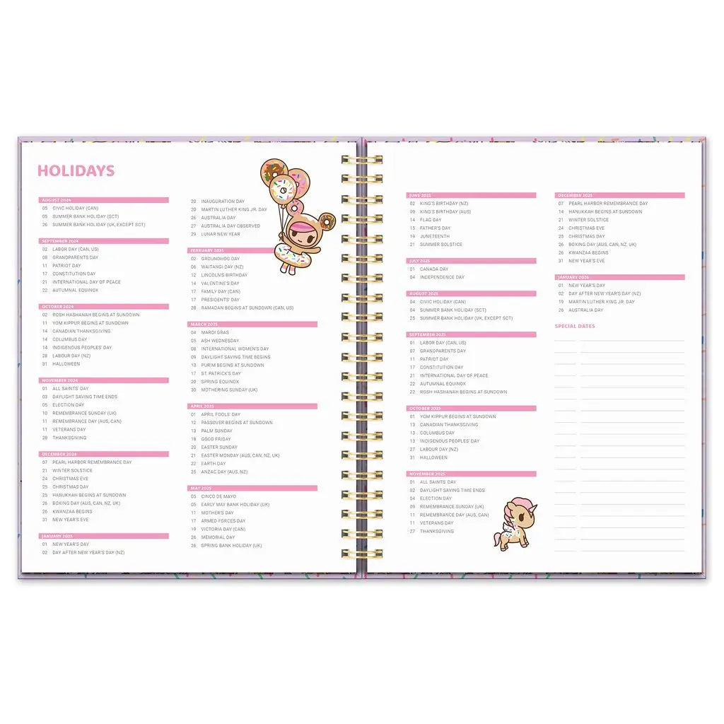 2025 Tokidoki Donutella XI Spiral Planner