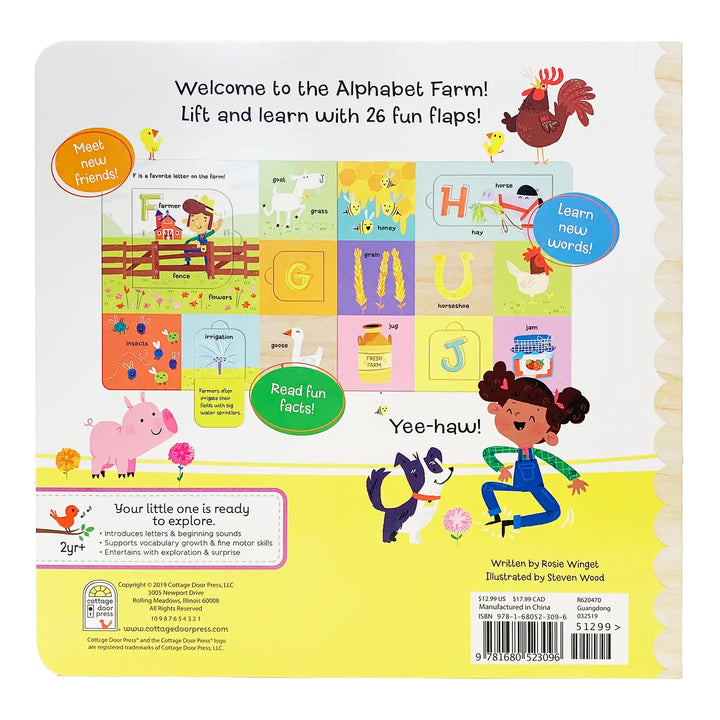 ABC on the Farm Alphabet Lift-A-Flap Board Book