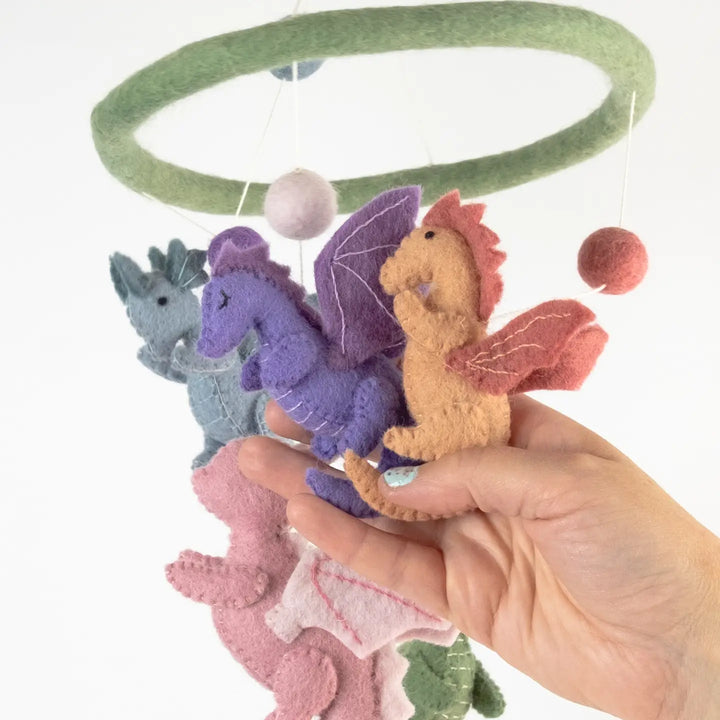 Baby Dragon Felt Mobile