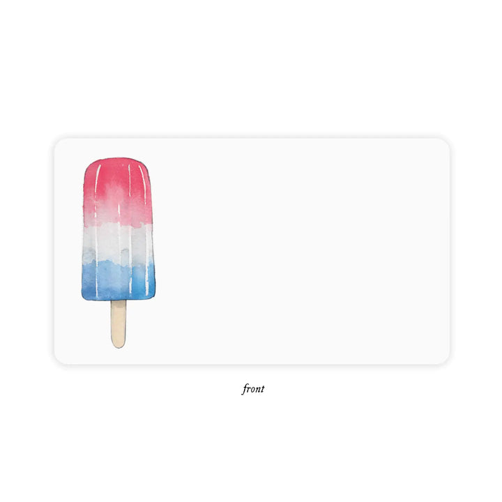 Patriotic Popsicle Little Notes