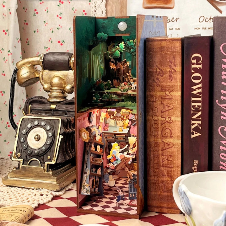 DIY Miniature House Book Nook Kit: Alice's Adventure