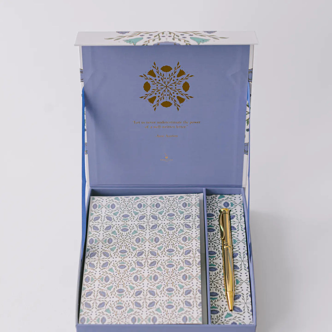 Folk Pattern Luxury Stationery Set