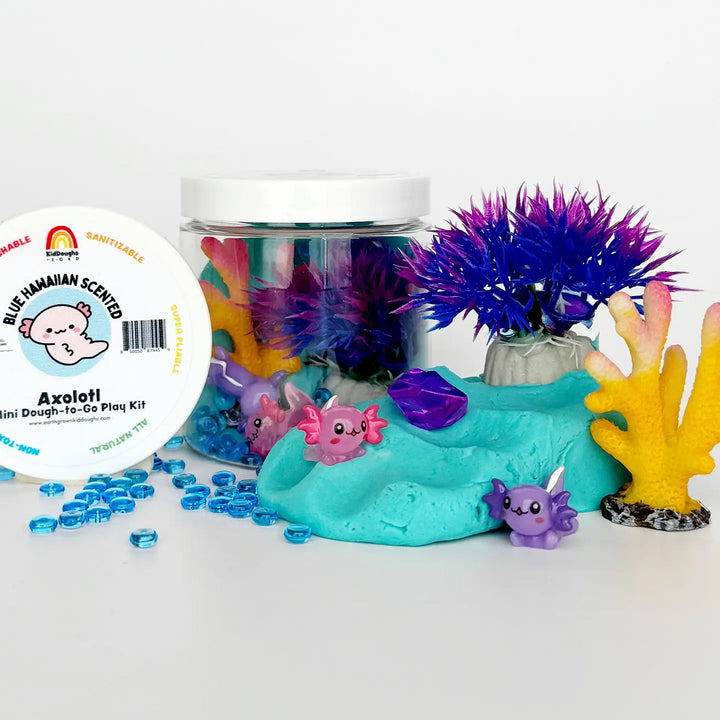 Axolotl (Blue Hawaiian) Mini Dough-To-Go