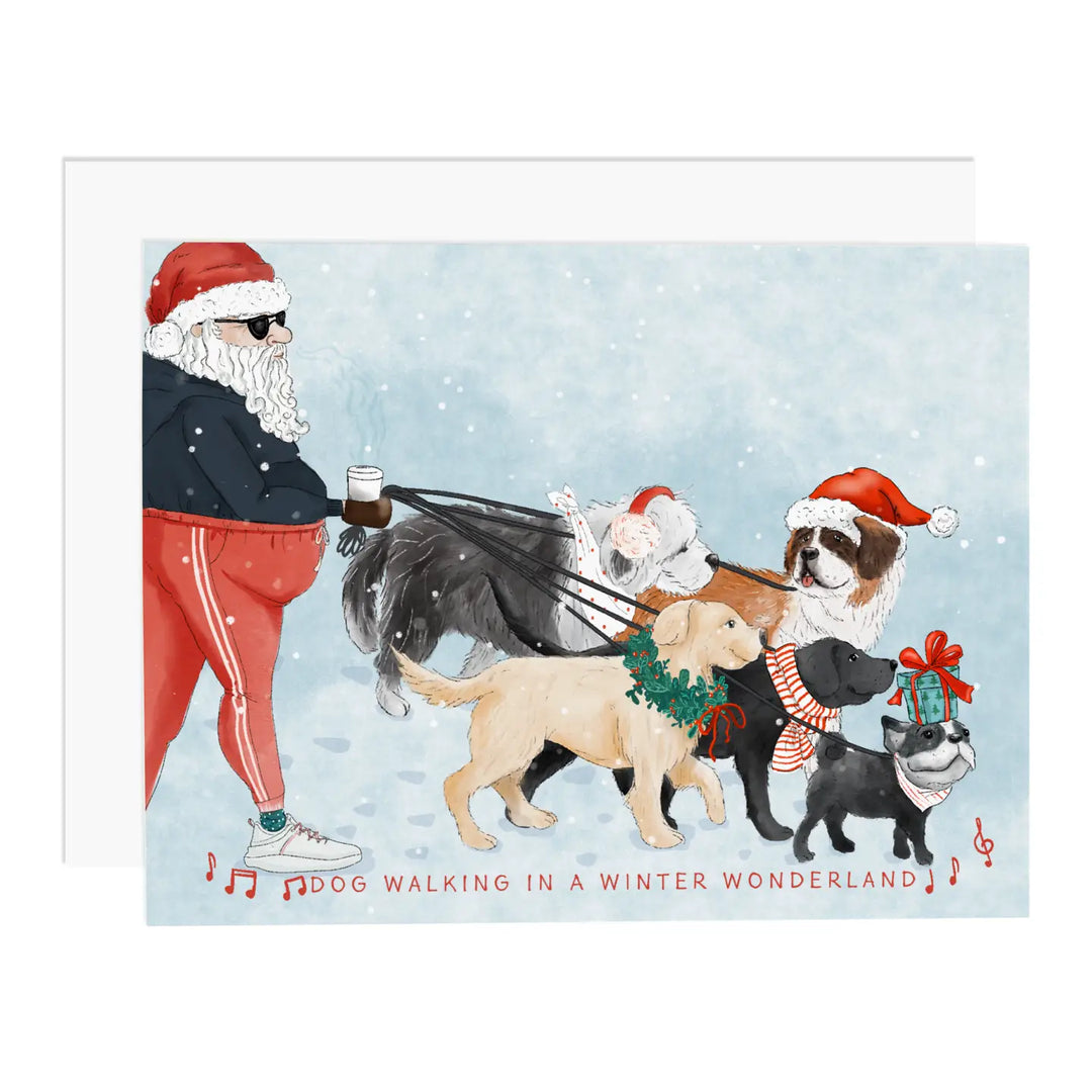 Santa and Dogs Assorted Boxed Cards (Set of 8)