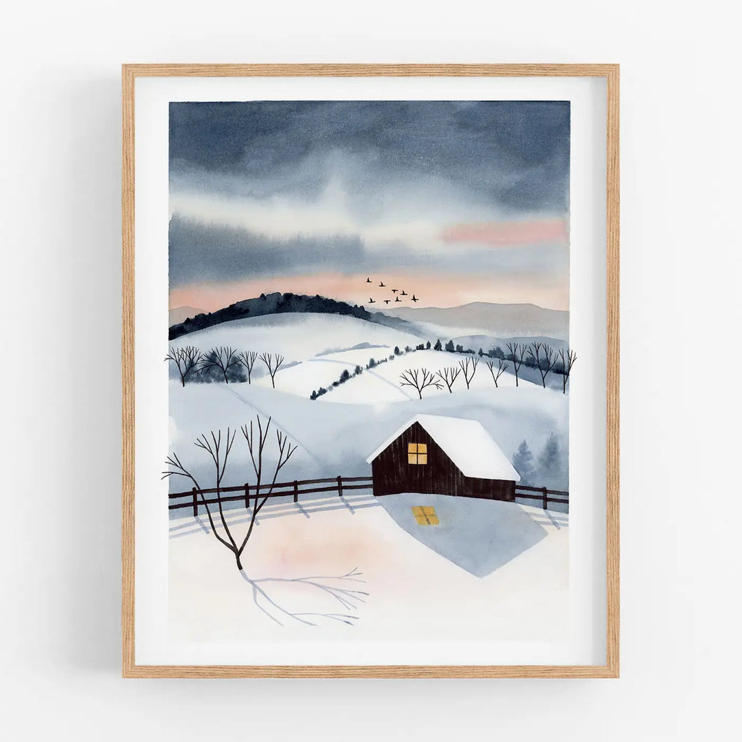 Winter Twilight Art Print