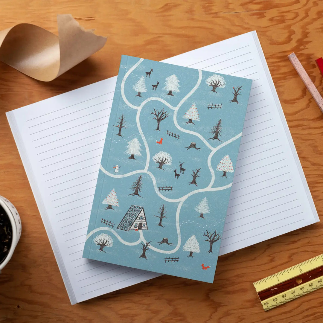 Winter Cabin Classic Layflat Notebook