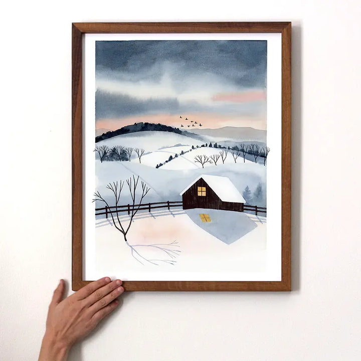 Winter Twilight Art Print