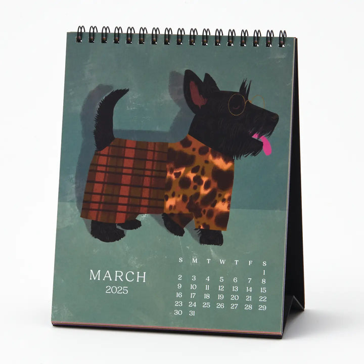 2025 Good Boys Desk Easel Calendar (12-Month)