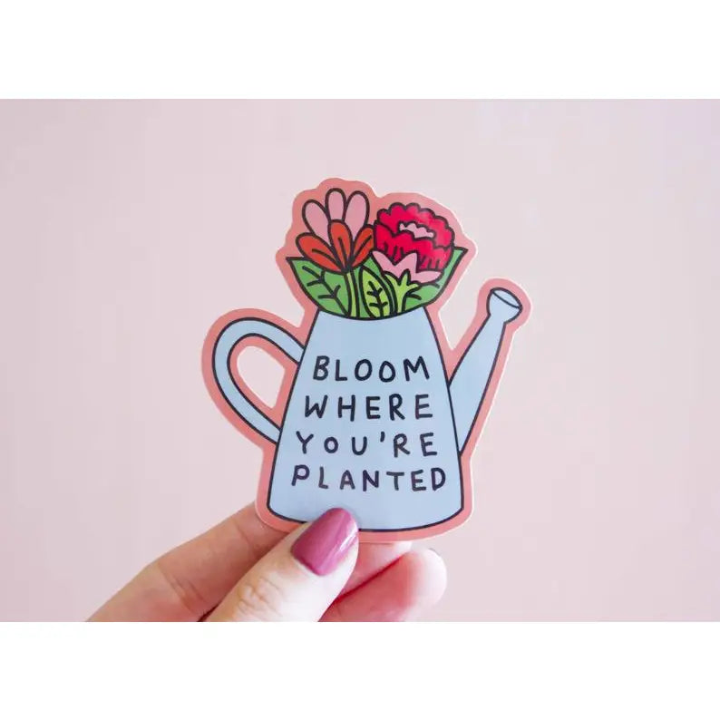 Bloom Where You're Planted Enamel Pin