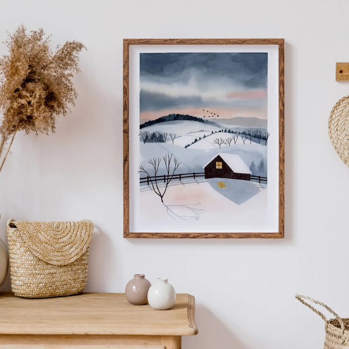 Winter Twilight Art Print