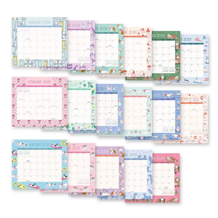 2025 Dog Days Magnetic Monthly Pad (Aug 2024 - Dec 2025)