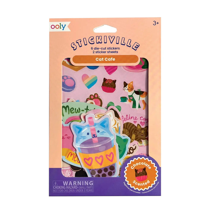 Stickiville Cat Cafe Scented Stickers