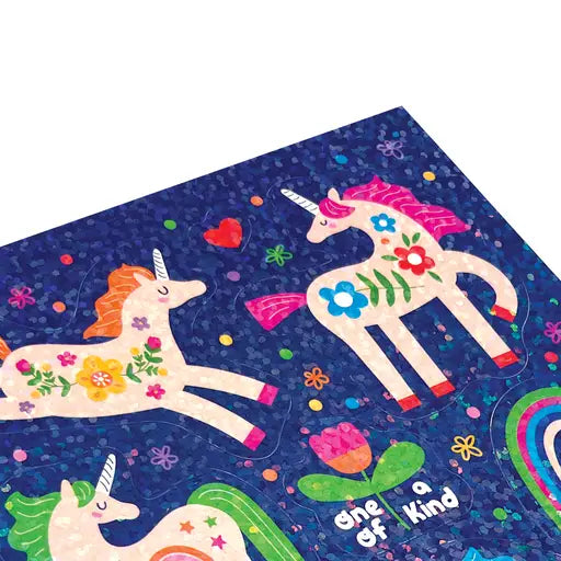 Stickiville Magical Unicorns Holographic Glitter Stickers