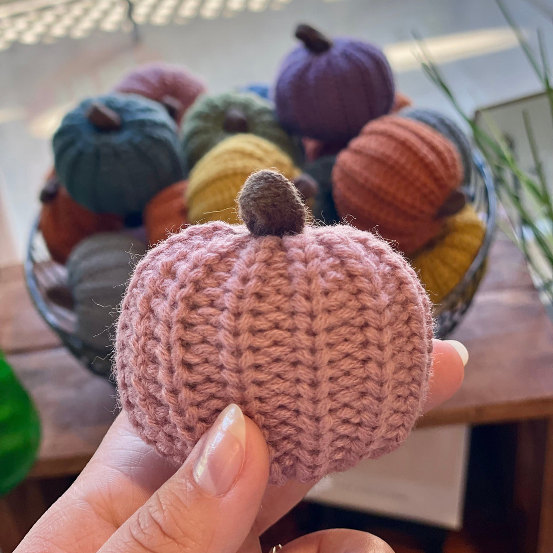 Knit Pumpkins (multiple colors)