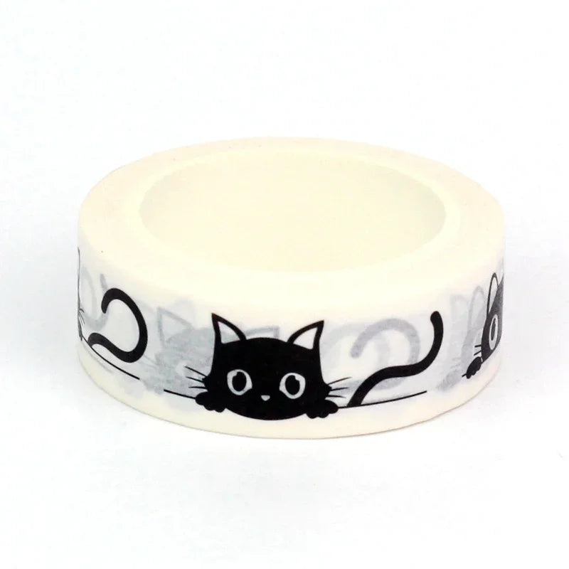 Black Cat Washi Tape