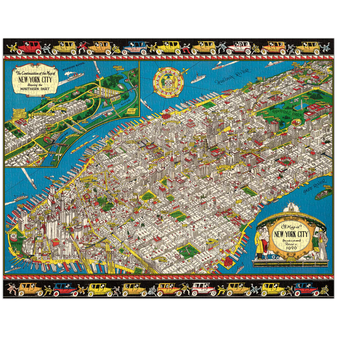 New York Map 1,000 Piece Puzzle