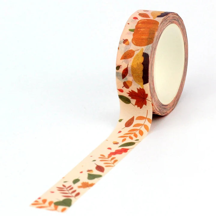 Pumpkin Pie Floral Washi Tape