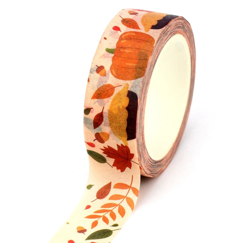 Pumpkin Pie Floral Washi Tape